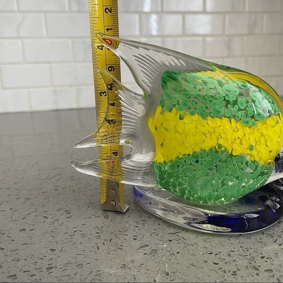 Art Glass Flounder Fish Figurine Paperweight Decor - Picture 9 of 11